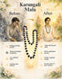 before after Karungali Mala with German Silver Cap
