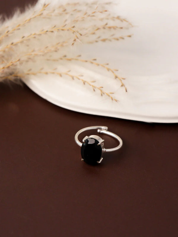 black tourmaline ring