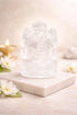 clear quartz ganesha idol