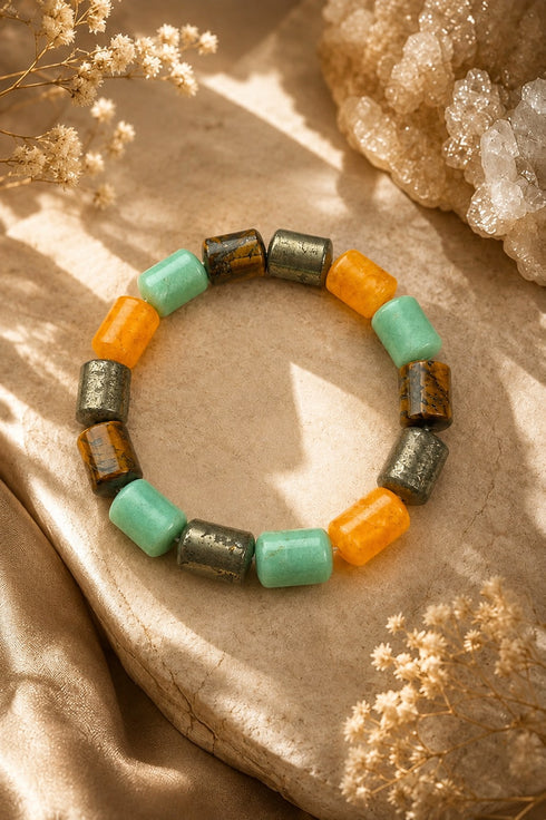 dhan yog barrel bracelet
