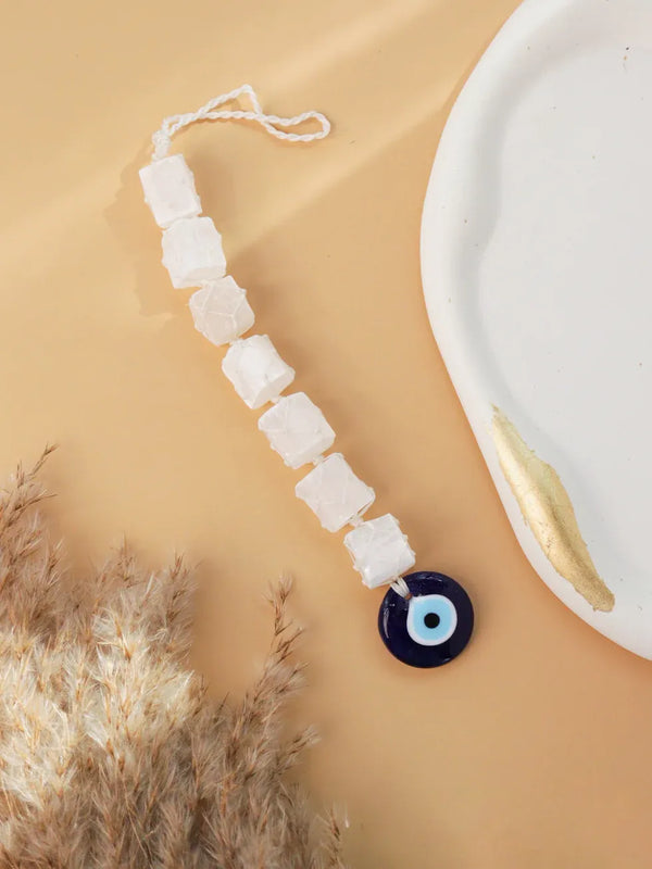 evil eye selenite hanging