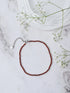garnet anklet
