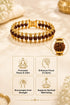 gold plated rudraksha metal bracelet price