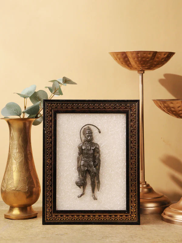 hanuman pyrite selenite frame