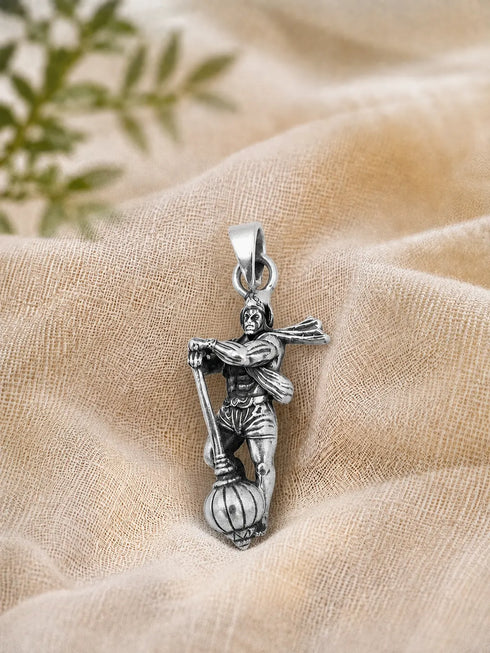 hanuman silver pendent