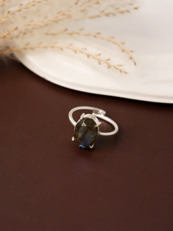 labradorite ring