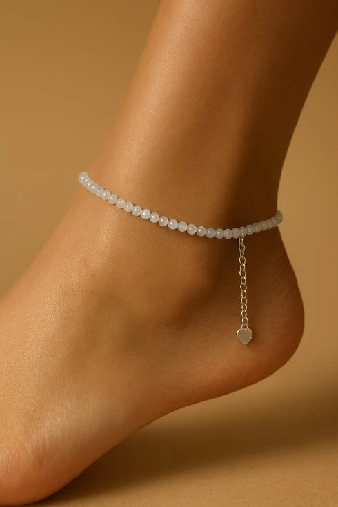 labradorite stone anklet