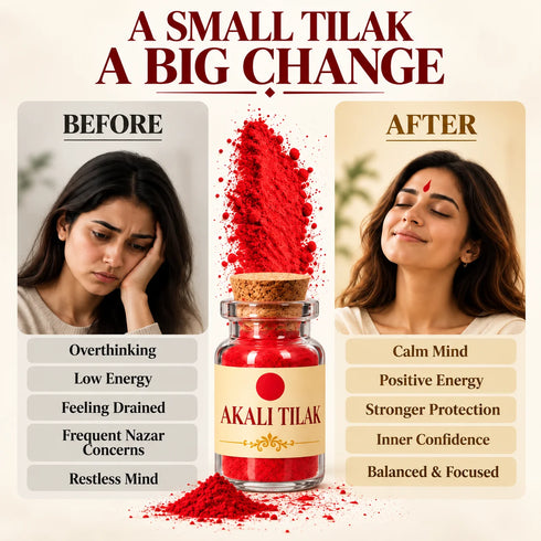 mahakali tilak before after