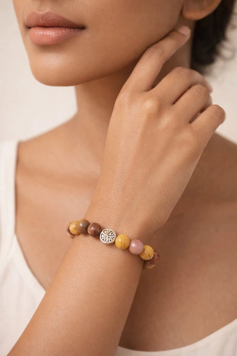 mookaite crystal bracelet