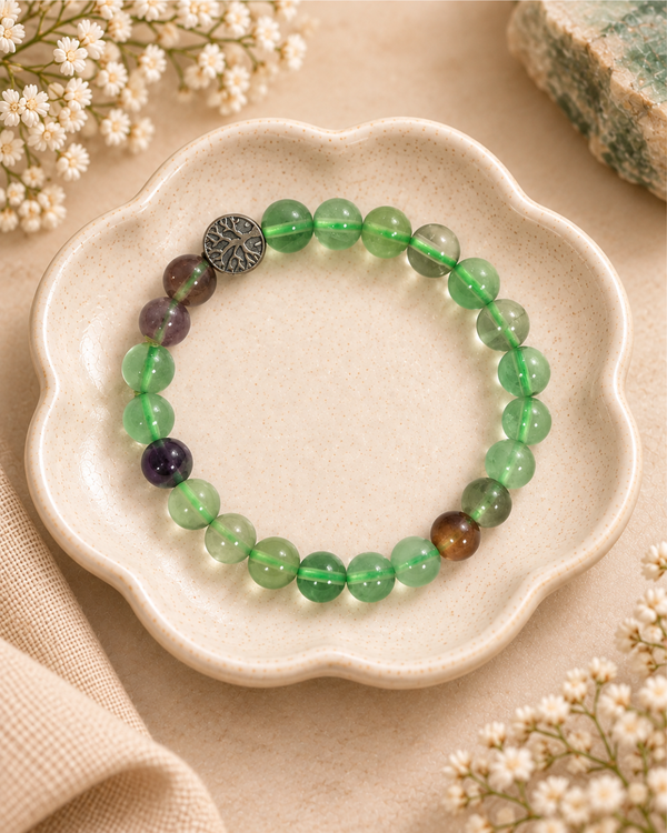 multi flourite bracelet
