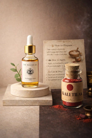 nazar oil and mahakali tilak combo 