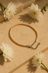 peach moonstone anklet