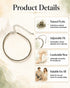 product details pyrite anklet
