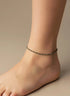 pyrite crystal anklet