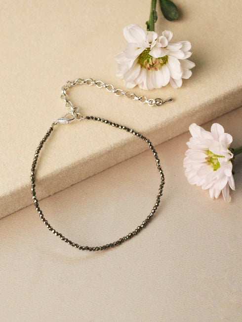 pyrite anklet