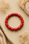 red jasper barrel bracelet