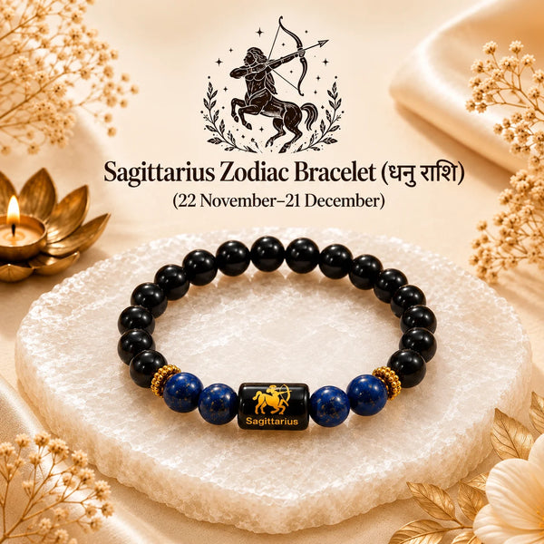 sagittarius crystal bracelet