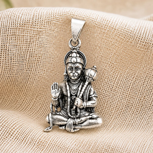 sankat mochan silver pendant