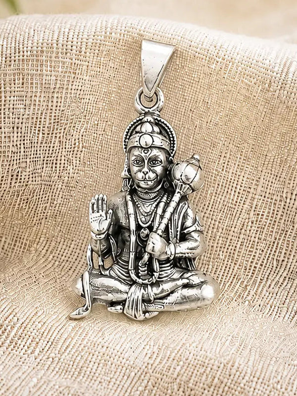 sankat mochan silver pendant