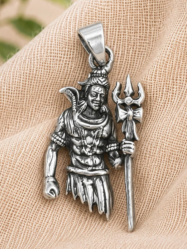 shankar ji silver pendant