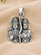 shree ram sita silver pendant