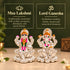 silver ganesh lakshmi murti