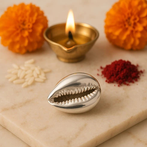 silver seashell