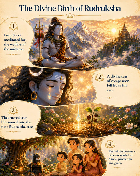 story 5 mukhi rudraksha