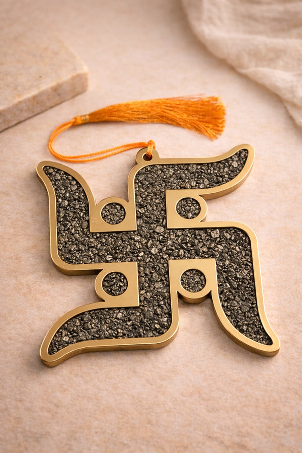 swastik pyrite hanging