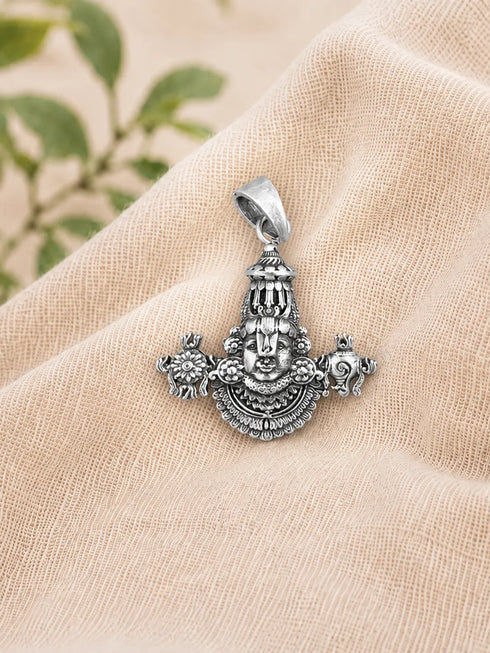 tirupati bala ji silver pendent