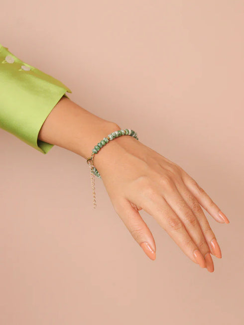 tree agate intention bracelet