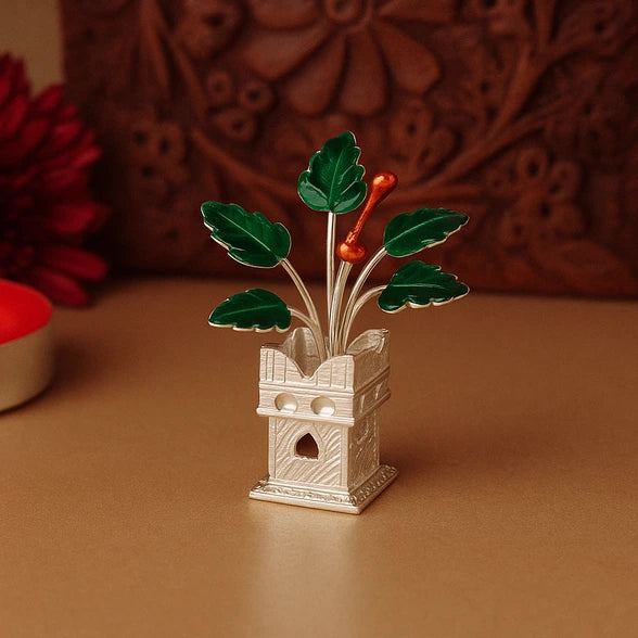 tulsi plant silver