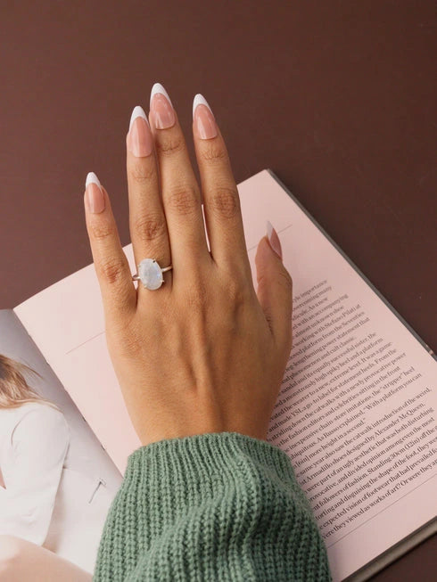 womens moonstone ring